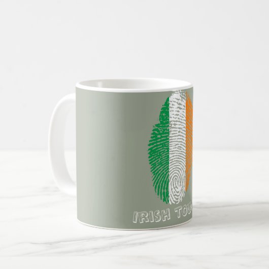 Mug Drapeau d'empreinte digitale de contact (Devant gauche)