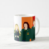 Mug Drapeau Derry Girls Lesbian Pride (Devant droit)