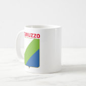 Mug Drapeau des Abruzzes (Italie) (Devant gauche)