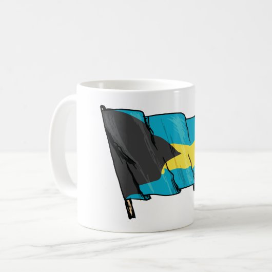 Mug Drapeau Des Bahamas (Devant gauche)