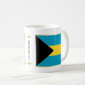 Mug Drapeau des Bahamas + Musique de carte (Devant droit)