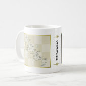 Mug Drapeau des Bahamas + Musique de carte (Devant gauche)