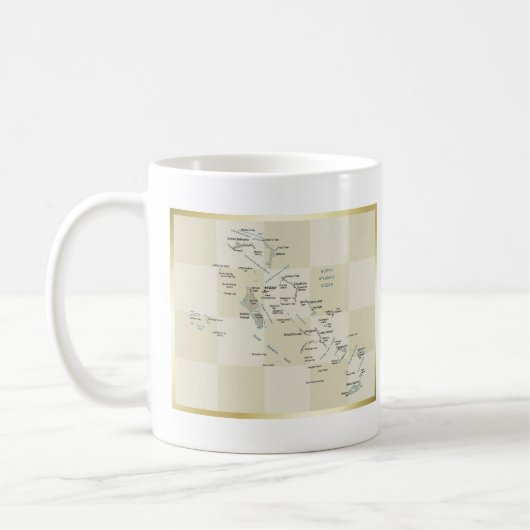Mug Drapeau des Bahamas + Musique de carte (Gauche)