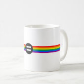 Mug Drapeau des droits des homosexuels (Devant droit)