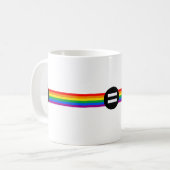 Mug Drapeau des droits des homosexuels (Devant gauche)