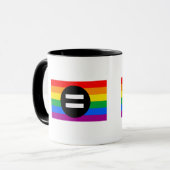 Mug Drapeau des droits des homosexuels (Devant gauche)