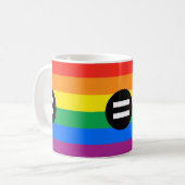 Mug Drapeau des droits gays (Devant gauche)