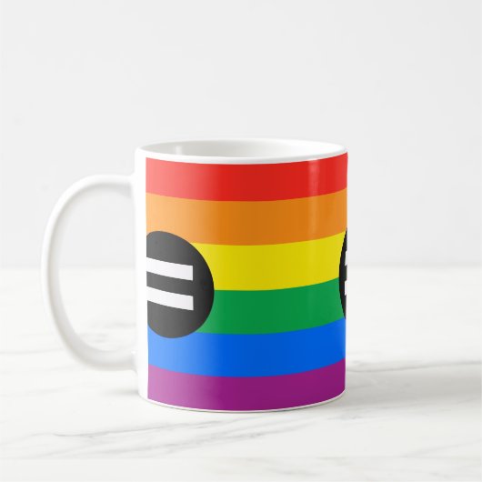Mug Drapeau des droits gays (Gauche)