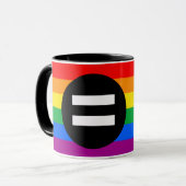 Mug Drapeau des droits gays (Devant gauche)