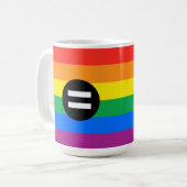 Mug Drapeau des droits gays (Devant gauche)