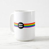 Mug Drapeau des droits gays (Devant gauche)
