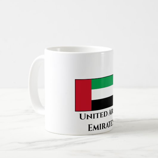 Mug Drapeau des Émirats arabes unis (Devant gauche)
