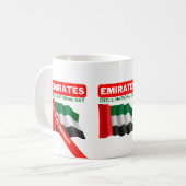 Mug Drapeau des Émirats arabes unis patriotique (Devant gauche)