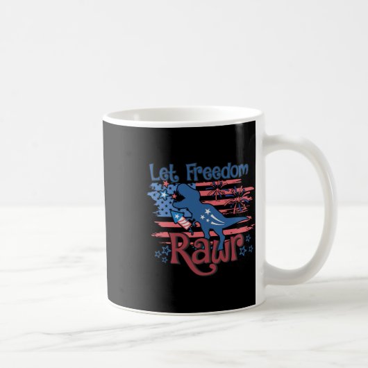 Mug Drapeau des enfants de laisser la liberté rawr T-r (Droite)