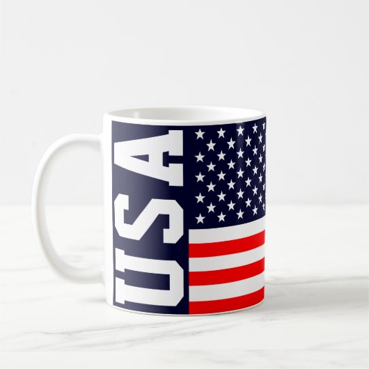 Mug Drapeau des États-Unis d'Amérique (Gauche)