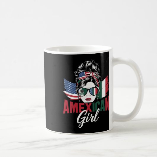 Mug Drapeau des États-Unis moitié mexicain moitié amér (Droite)