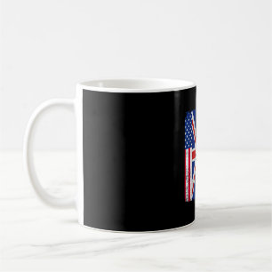 Mug Drapeau des États-Unis Royaume-Uni moitié américai