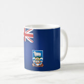 Mug Drapeau des îles Falkland cool (Devant droit)