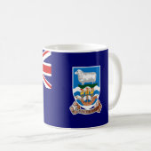 Mug Drapeau des Îles Falkland (les Malvinas) FK (Devant droit)