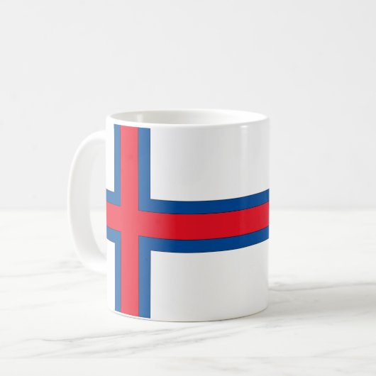 Mug Drapeau des îles Féroé (Devant gauche)