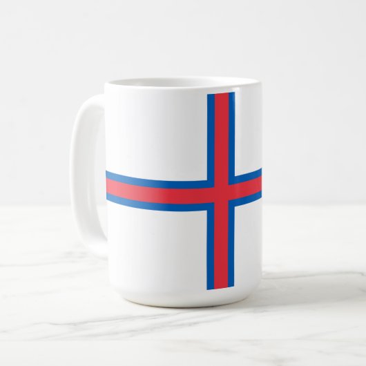 Mug Drapeau des îles Féroé (Devant gauche)