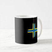 Mug Drapeau des îles Orkney St Magnusu2019 Croix-Orcad (Devant droit)