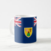 Mug Drapeau des îles Turques et Caïques Céramique Café (Devant gauche)