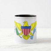 Mug Drapeau des îles Vierges (Centre)