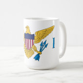 Mug Drapeau des îles Vierges américaines (Devant droit)