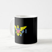 Mug Drapeau des îles Vierges américaines Caraïbes Usvi (Devant gauche)