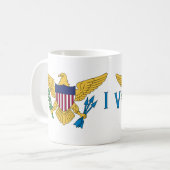 Mug Drapeau des îles Vierges américaines Céramique Caf (Devant gauche)