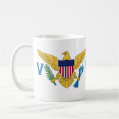 Mug Drapeau des îles Vierges américaines Céramique Caf (Gauche)