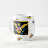 Mug Drapeau des îles Vierges américaines Sainte-Croix  (Devant gauche)