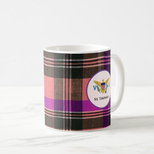 Mug Drapeau des îles Vierges américaines St Thomas Mad (Devant droit)