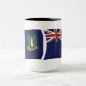 Mug Drapeau des Îles Vierges britanniques (Centre)