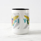 Mug Drapeau des Îles Vierges des États-Unis (Centre)