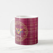 Mug Drapeau des îles Vierges Saint-Croix-Madras Plaid (Devant gauche)