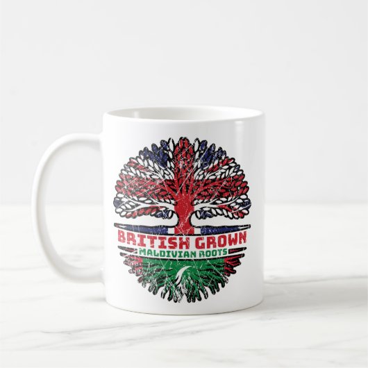 Mug Drapeau des Maldives, Royaume-Uni (Gauche)
