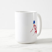 Mug Drapeau des Philippines sur la carte (Devant droit)
