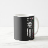 Mug Drapeau des pompiers Red Line Us (Devant droit)