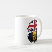 Mug Drapeau des racines d'arbre de la Barbade (Devant droit)