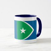 Mug Drapeau des rapides de cèdre, Iowa (Devant droit)