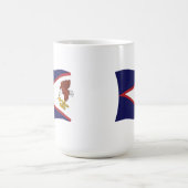 Mug Drapeau des Samoa américaines (Centre)
