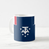 Mug Drapeau des terres du Sud et de l'Antarctique (Devant gauche)