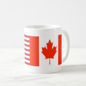 Mug Drapeau des USA Canada (Devant droit)