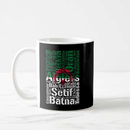 Mug Drapeau des villes algériennes Racines algériennes (Gauche)
