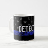 Mug Drapeau désisté de la Ligne Bleue Mince (Devant gauche)