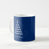 Mug Drapeau d'Etat Bleu Élégant Texas Christmas Tree (Devant gauche)