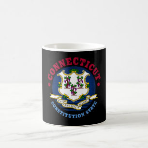 MUG DRAPEAU D'ÉTAT CONSTITUTION CONNECTICUT