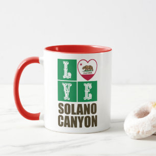 Mug Drapeau d'État de Californie Coeur Solano Canyon